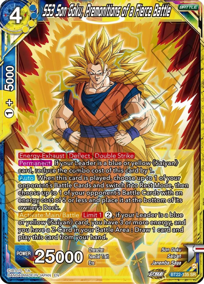 SS3 Son Goku, Premonitions of a Fierce Battle (BT22-135) [Critical Blow] | Shuffle n Cut Hobbies & Games