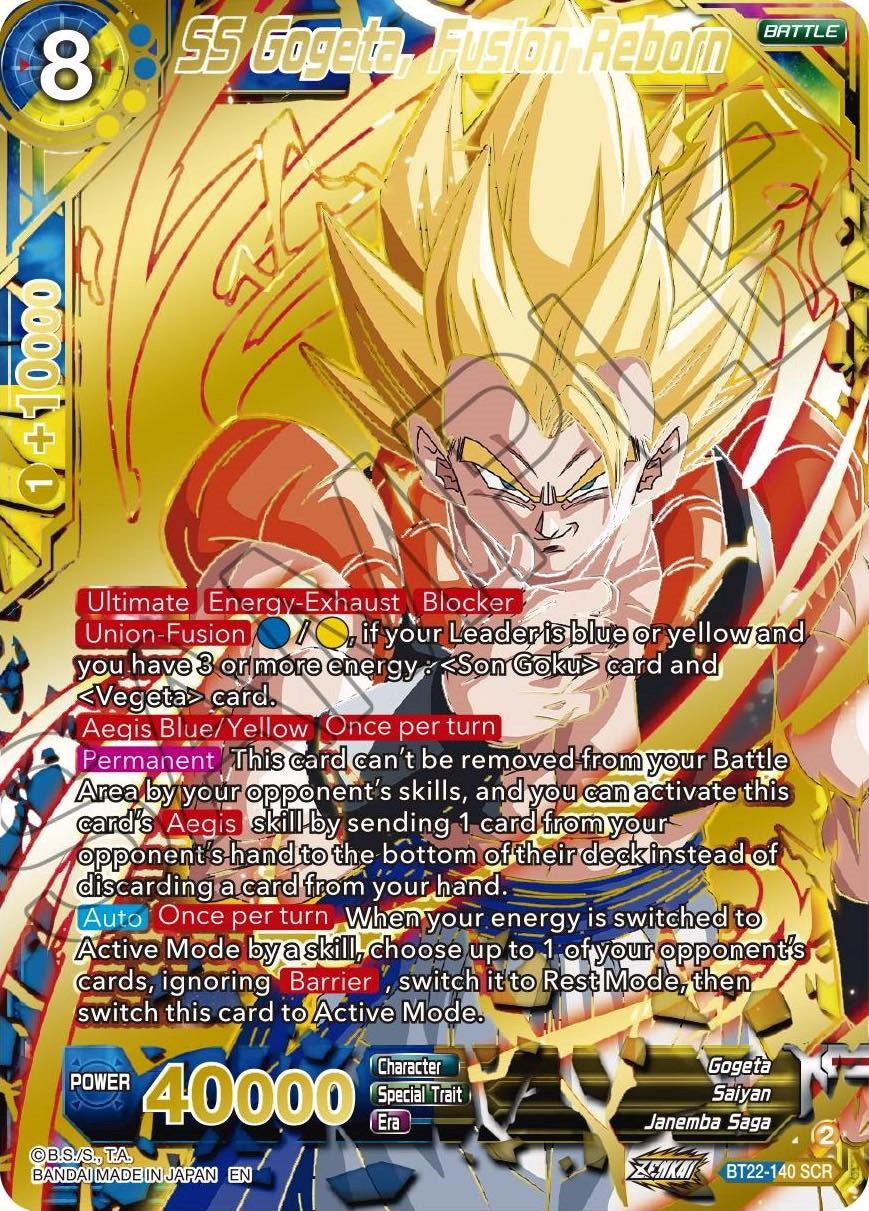 SS Gogeta, Fusion Reborn (BT22-140) [Critical Blow] | Shuffle n Cut Hobbies & Games