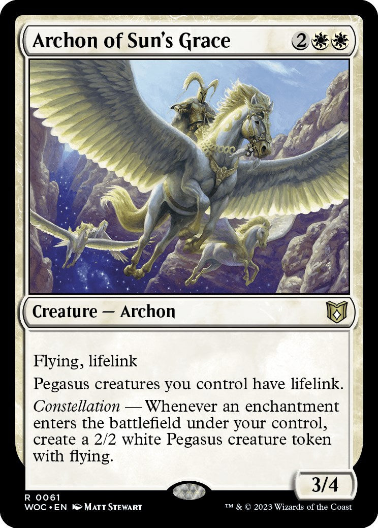 Archon of Sun's Grace [Wilds of Eldraine Commander] | Shuffle n Cut Hobbies & Games