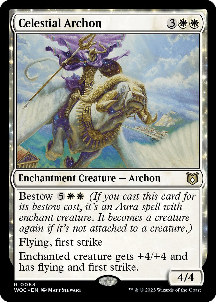 Celestial Archon [Wilds of Eldraine Commander] | Shuffle n Cut Hobbies & Games