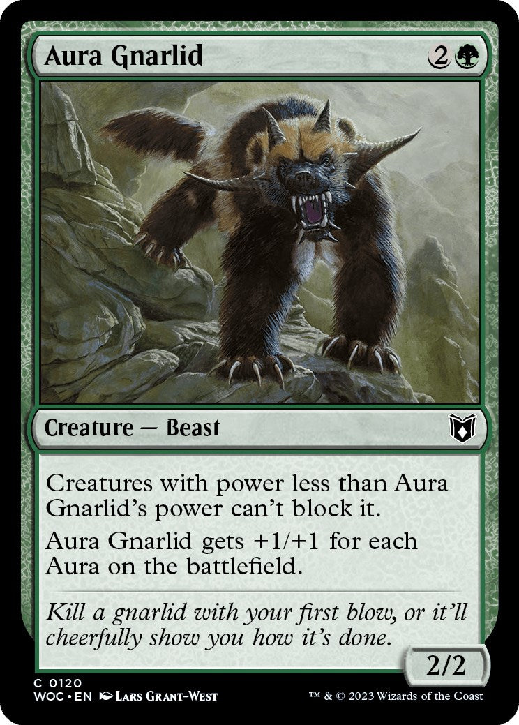 Aura Gnarlid [Wilds of Eldraine Commander] | Shuffle n Cut Hobbies & Games