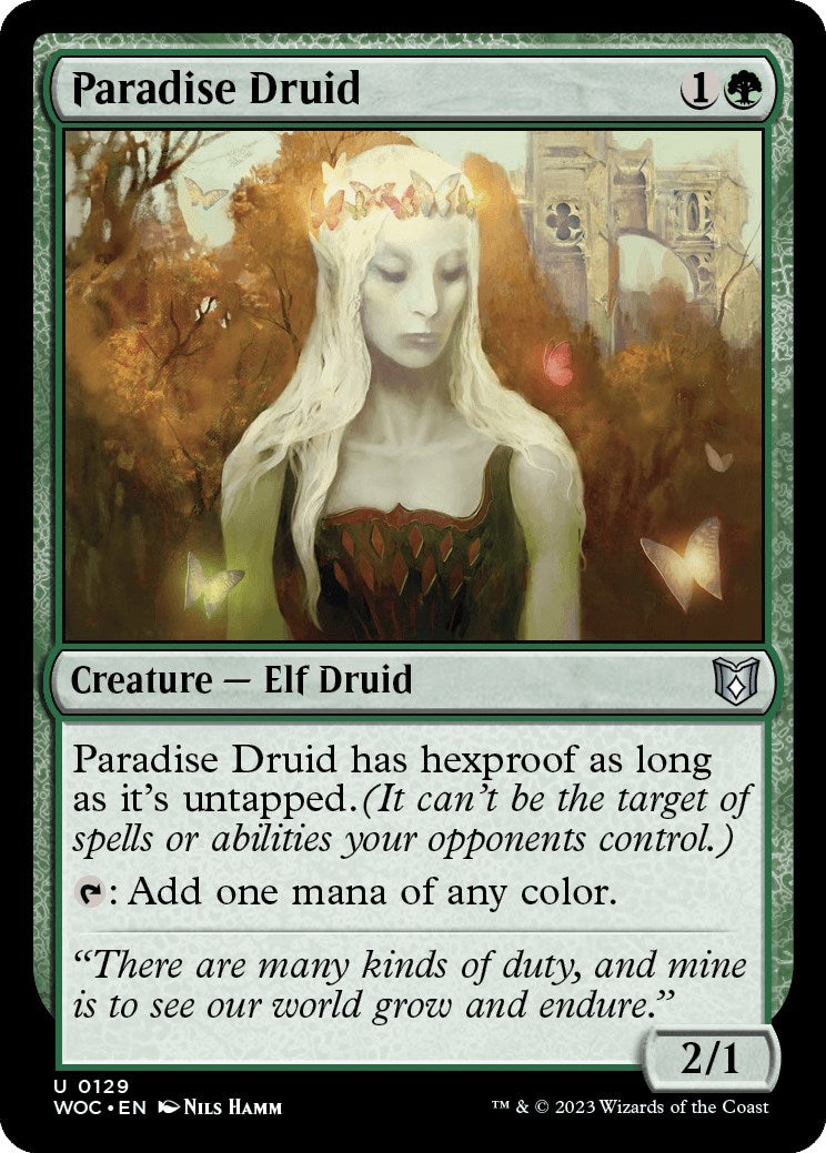 Paradise Druid [Wilds of Eldraine Commander] | Shuffle n Cut Hobbies & Games