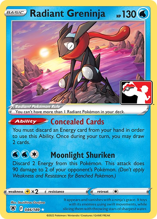 Radiant Greninja (046/189) [Prize Pack Series Three] | Shuffle n Cut Hobbies & Games