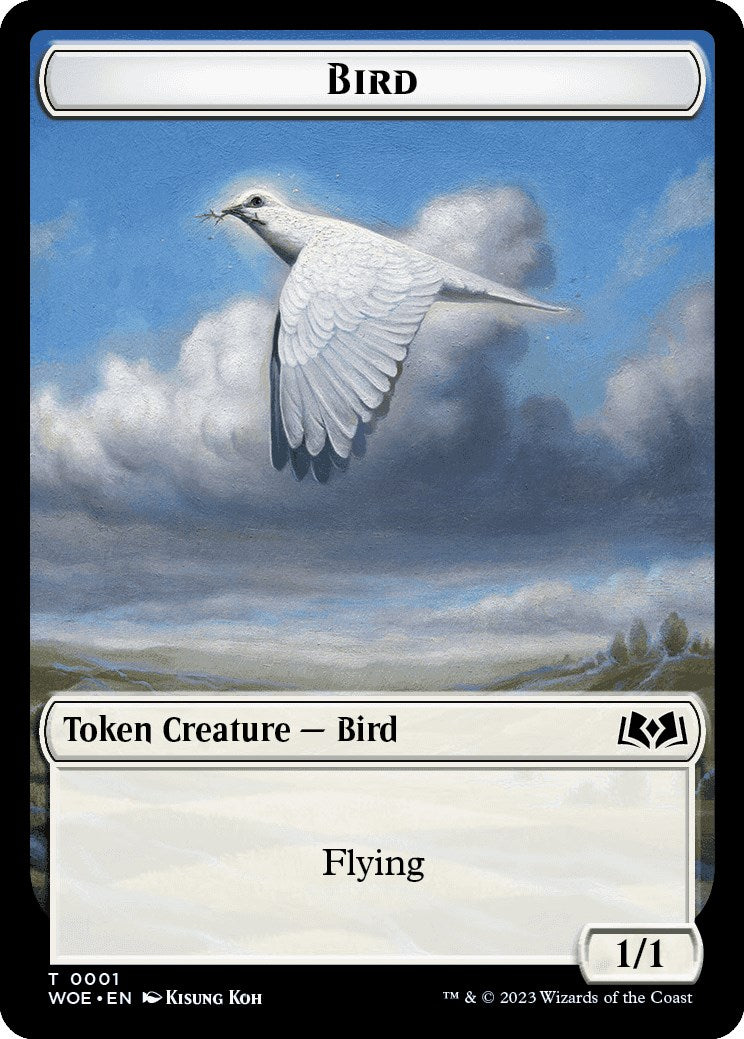 Bird Token [Wilds of Eldraine Tokens] | Shuffle n Cut Hobbies & Games