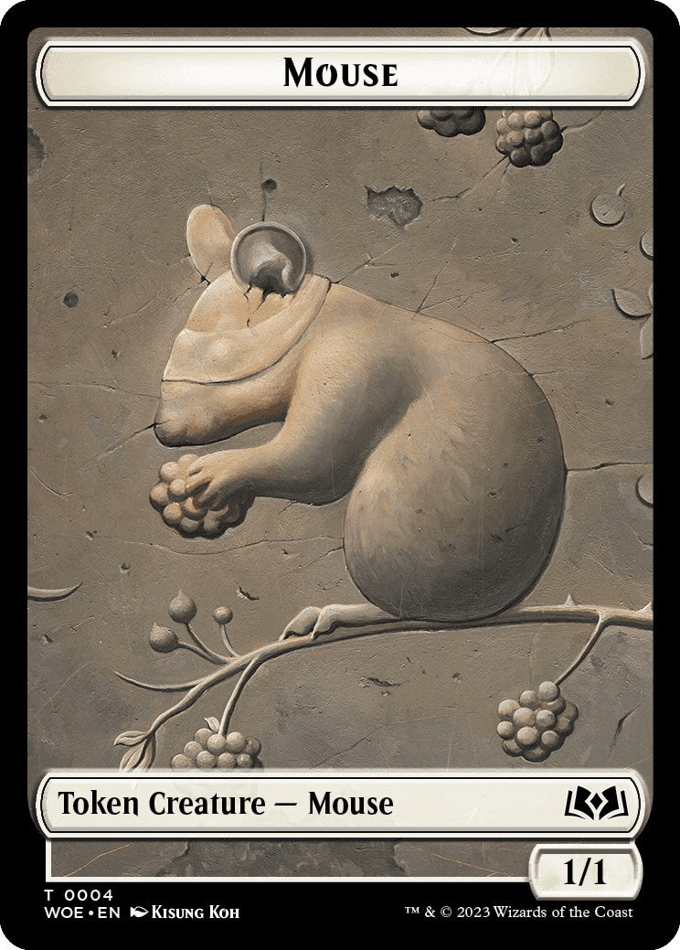 Mouse Token [Wilds of Eldraine Tokens] | Shuffle n Cut Hobbies & Games