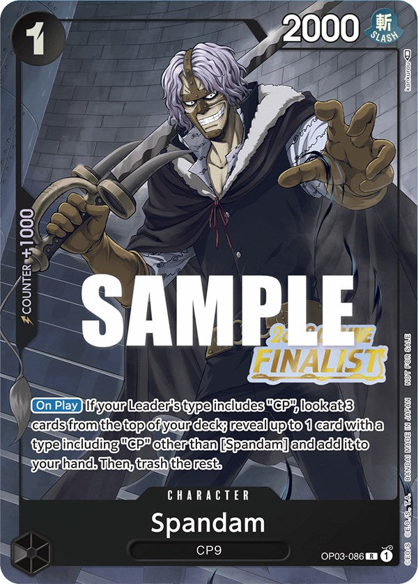 Spandam (Online Regional 2023) [Finalist] [One Piece Promotion Cards] | Shuffle n Cut Hobbies & Games