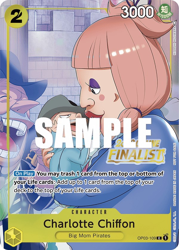 Charlotte Chiffon (Online Regional 2023) [Finalist] [One Piece Promotion Cards] | Shuffle n Cut Hobbies & Games