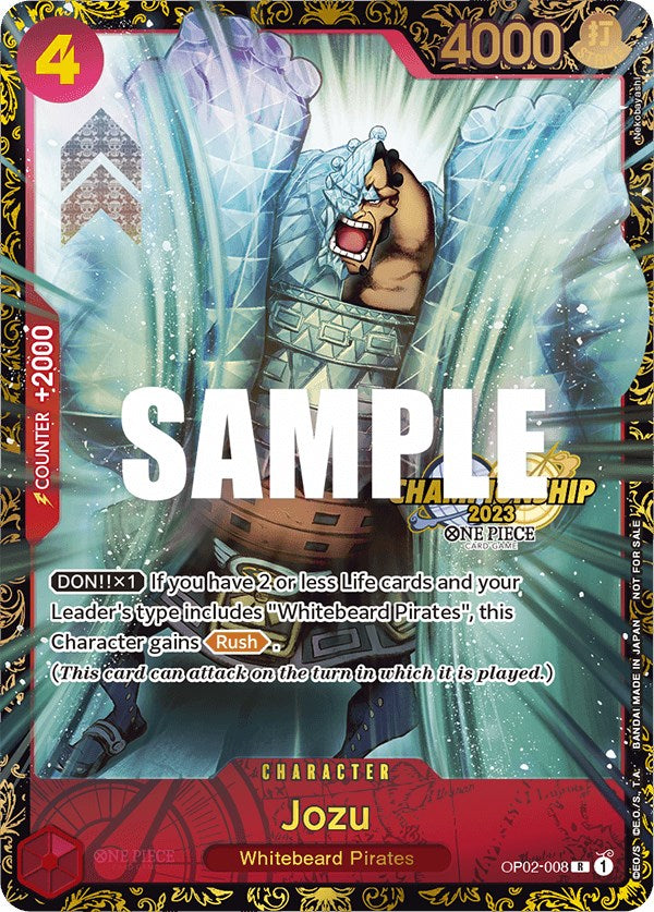 Jozu (Championship 2023) [One Piece Promotion Cards] | Shuffle n Cut Hobbies & Games