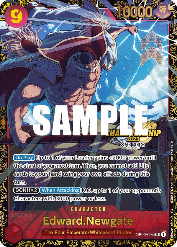 Edward.Newgate (Championship 2023) [One Piece Promotion Cards] | Shuffle n Cut Hobbies & Games