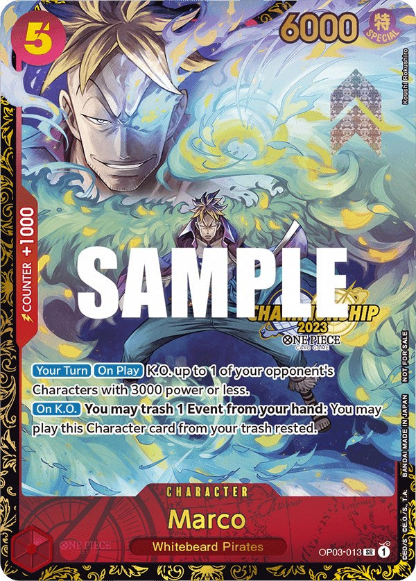 Marco (Championship 2023) [One Piece Promotion Cards] | Shuffle n Cut Hobbies & Games