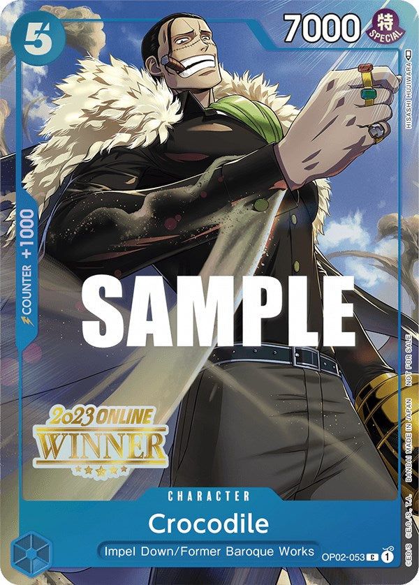 Crocodile (Online Regional 2023) [Winner] [One Piece Promotion Cards] | Shuffle n Cut Hobbies & Games