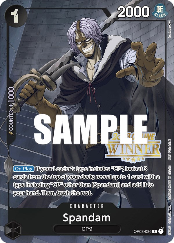 Spandam (Online Regional 2023) [Winner] [One Piece Promotion Cards] | Shuffle n Cut Hobbies & Games