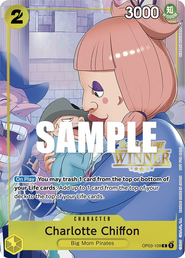 Charlotte Chiffon (Online Regional 2023) [Winner] [One Piece Promotion Cards] | Shuffle n Cut Hobbies & Games