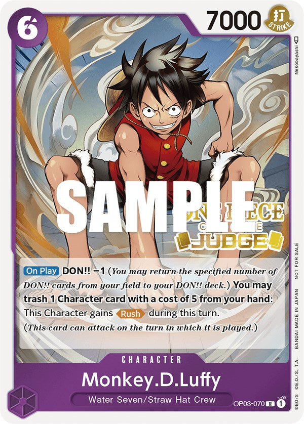 Monkey.D.Luffy (Judge Pack Vol. 2) [One Piece Promotion Cards] | Shuffle n Cut Hobbies & Games