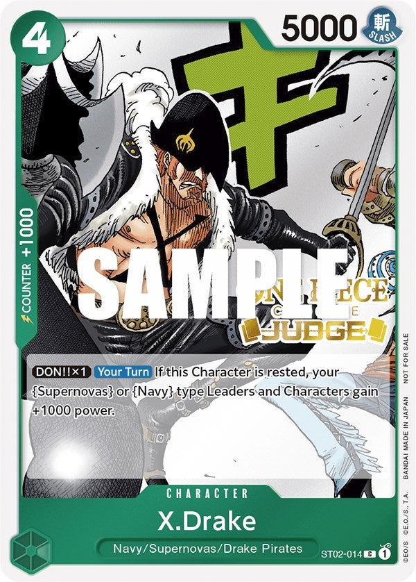 X.Drake (Judge Pack Vol. 2) [One Piece Promotion Cards] | Shuffle n Cut Hobbies & Games