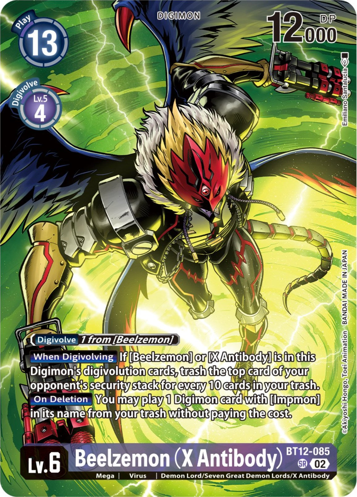 Beelzemon (X Antibody) [BT12-085] (Premium Binder Set) [Across Time Promos] | Shuffle n Cut Hobbies & Games