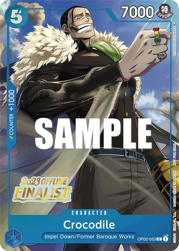 Crocodile (Offline Regional 2023) [Finalist] [One Piece Promotion Cards] | Shuffle n Cut Hobbies & Games