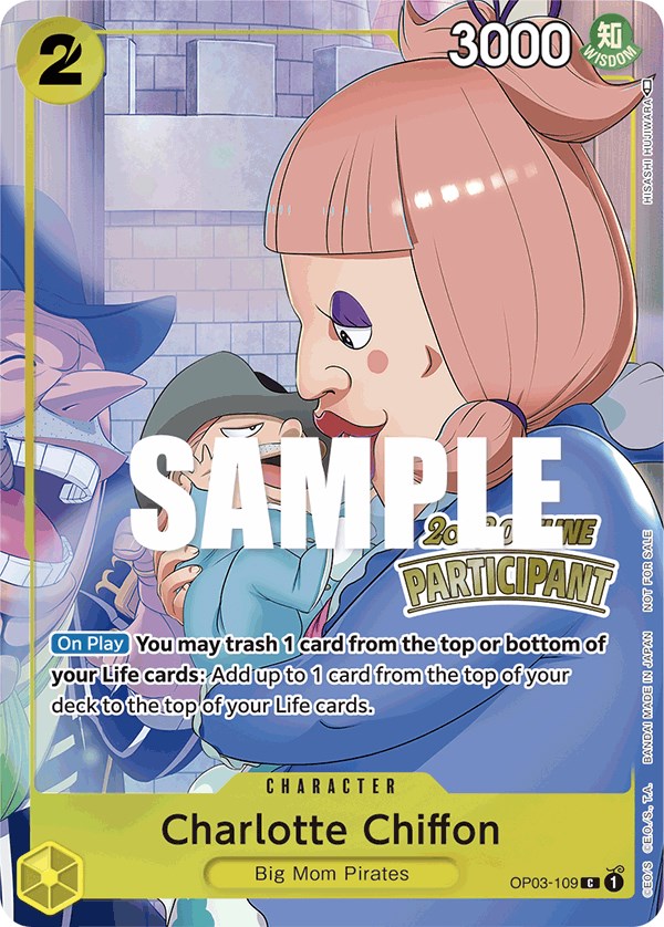 Charlotte Chiffon (Offline Regional 2023) [Participant] [One Piece Promotion Cards] | Shuffle n Cut Hobbies & Games