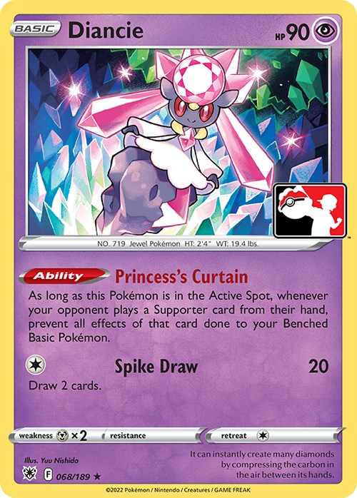 Diancie (068/189) [Prize Pack Series Three] | Shuffle n Cut Hobbies & Games