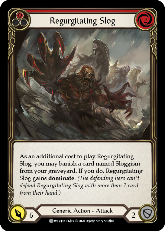 Regurgitating Slog (Red) [U-WTR197] (Welcome to Rathe Unlimited)  Unlimited Rainbow Foil | Shuffle n Cut Hobbies & Games