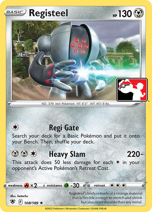 Registeel (108/189) [Prize Pack Series Three] | Shuffle n Cut Hobbies & Games