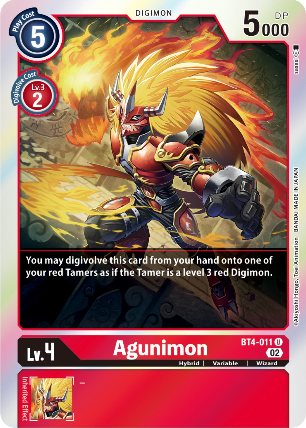 Agunimon [BT4-011] [Resurgence Booster] | Shuffle n Cut Hobbies & Games