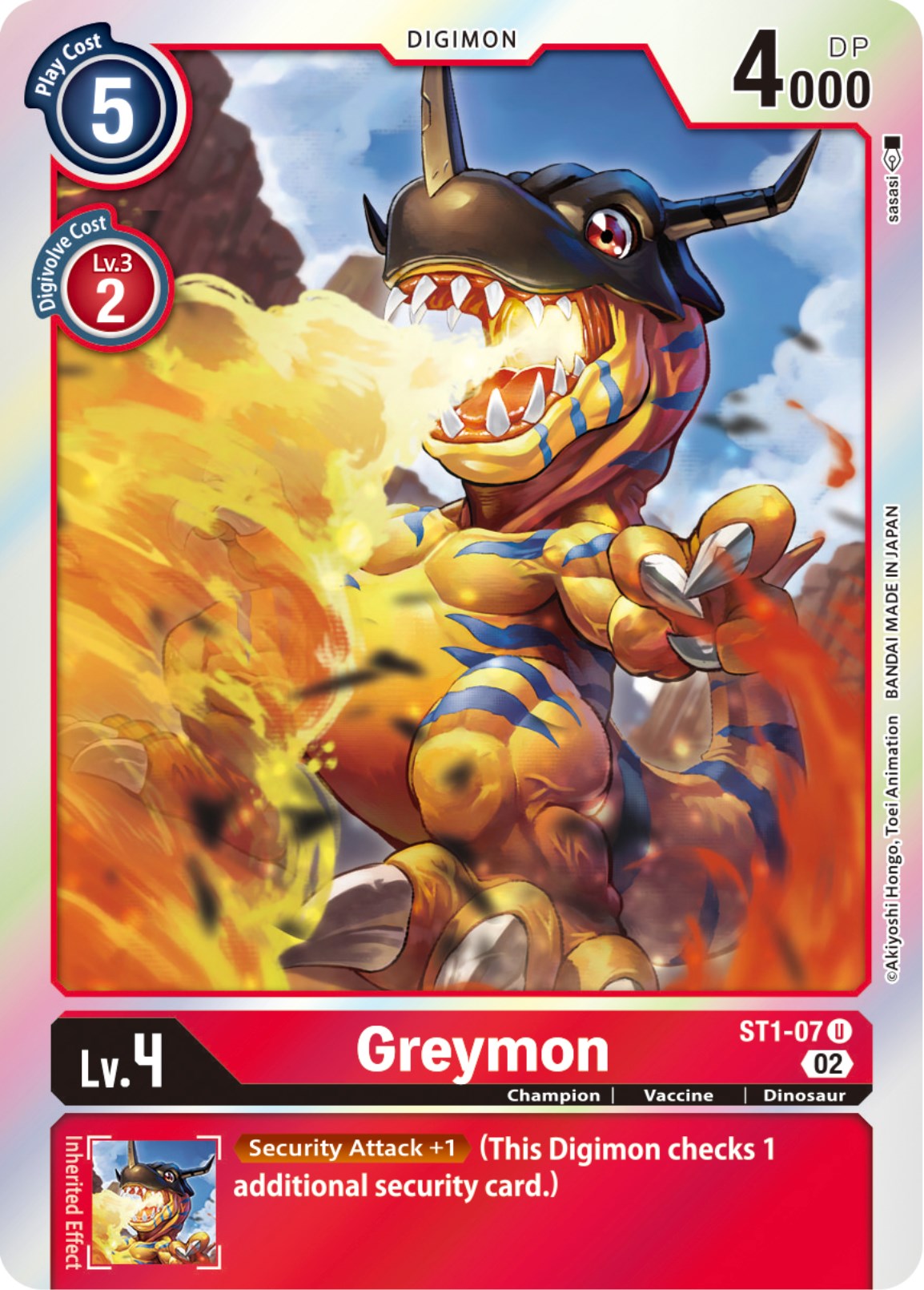 Greymon [ST1-07] [Resurgence Booster] | Shuffle n Cut Hobbies & Games