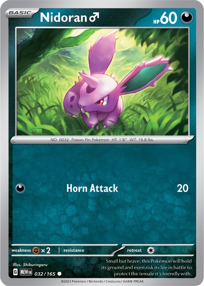 Nidoran M (032/165) [Scarlet & Violet 151] | Shuffle n Cut Hobbies & Games