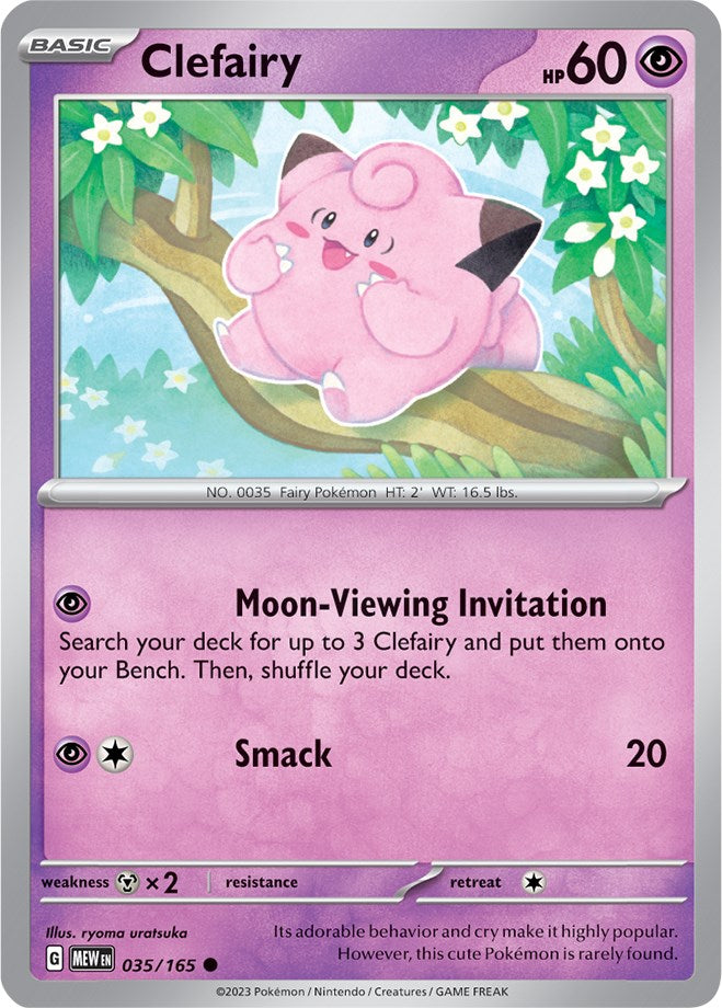 Clefairy (035/165) [Scarlet & Violet 151] | Shuffle n Cut Hobbies & Games