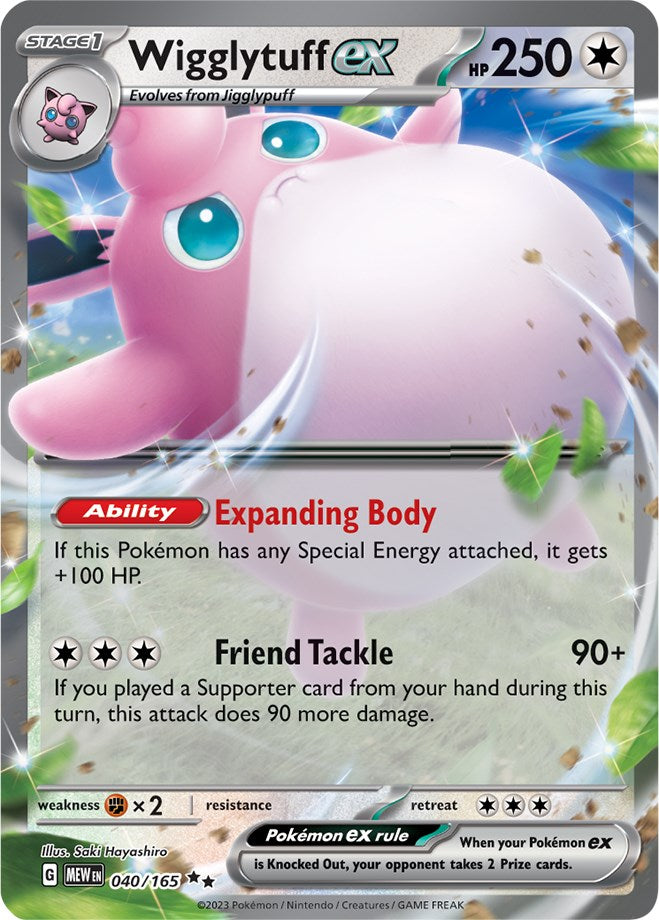 Wigglytuff ex (040/165) [Scarlet & Violet 151] | Shuffle n Cut Hobbies & Games