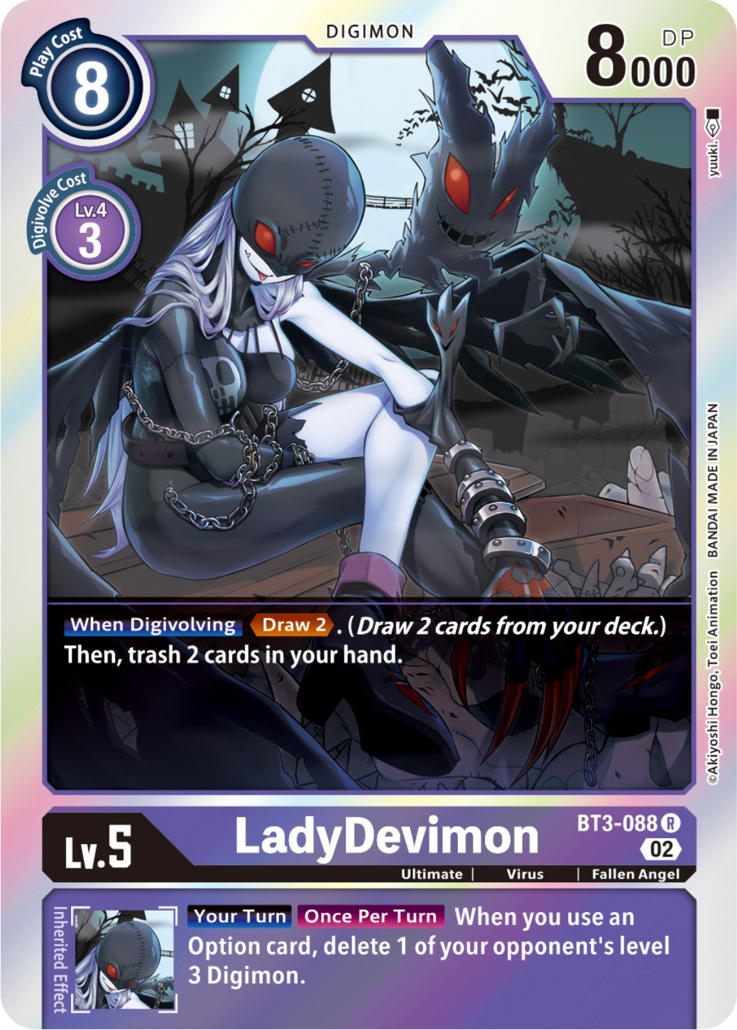 LadyDevimon [BT3-088] (Resurgence Booster Reprint) [Resurgence Booster] | Shuffle n Cut Hobbies & Games