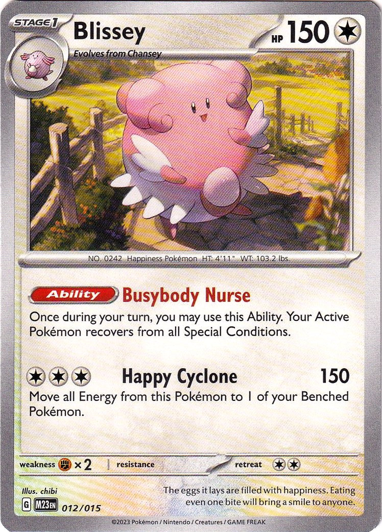 Blissey (012/015) [McDonald's Promos: 2023 Collection] | Shuffle n Cut Hobbies & Games