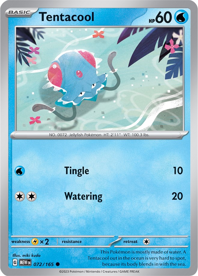 Tentacool (072/165) [Scarlet & Violet 151] | Shuffle n Cut Hobbies & Games