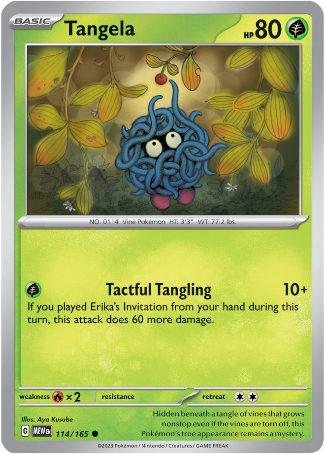 Tangela (114/165) [Scarlet & Violet 151] | Shuffle n Cut Hobbies & Games