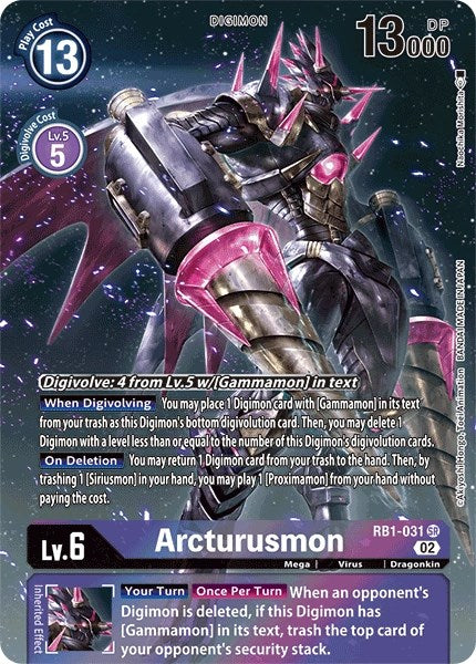 Arcturusmon (Textured Alternate Art) [Resurgence Booster] | Shuffle n Cut Hobbies & Games