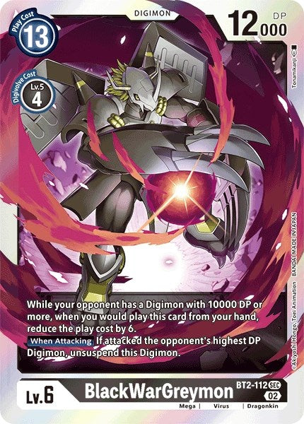 BlackWarGreymon (Resurgence Booster Reprint) [Resurgence Booster] | Shuffle n Cut Hobbies & Games