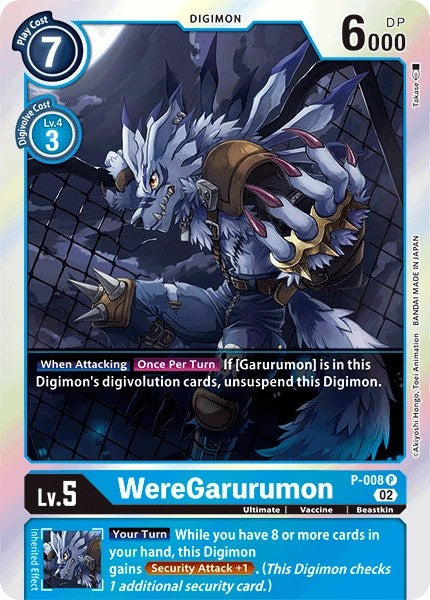 WereGarurumon [P-008] (Resurgence Booster Reprint) [Resurgence Booster] | Shuffle n Cut Hobbies & Games