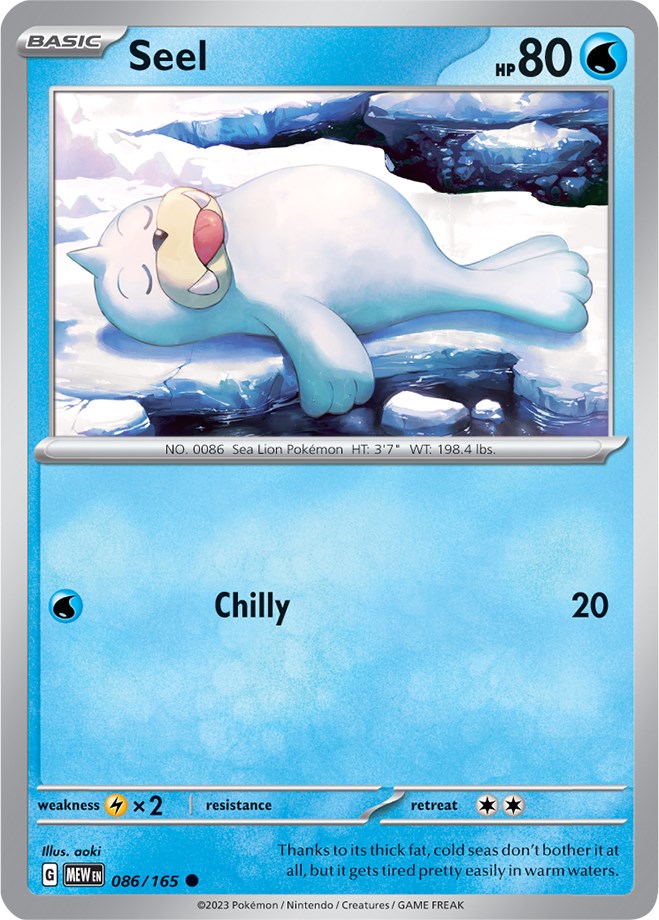 Seel (086/165) [Scarlet & Violet 151] | Shuffle n Cut Hobbies & Games