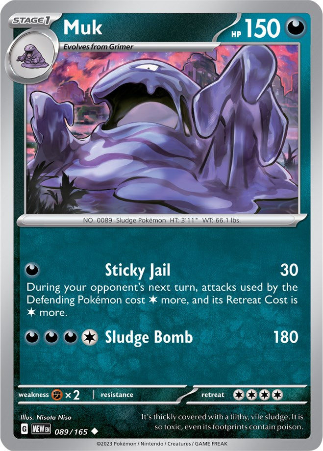 Muk (089/165) [Scarlet & Violet 151] | Shuffle n Cut Hobbies & Games