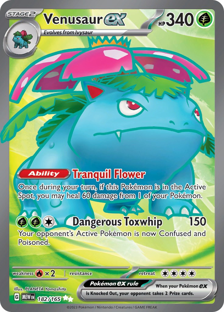 Venusaur ex (182/165) [Scarlet & Violet 151] | Shuffle n Cut Hobbies & Games