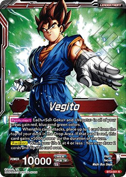 Vegito // Fusion Warrior Super Saiyan Vegito (Championship 2023 Golden Card Vol.3) (BT2-001) [Tournament Promotion Cards] | Shuffle n Cut Hobbies & Games