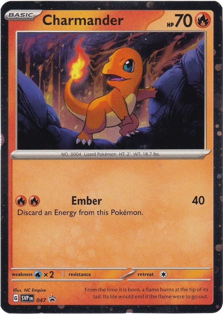 Charmander (047) (Cosmos Holo) [Scarlet & Violet: Black Star Promos] | Shuffle n Cut Hobbies & Games