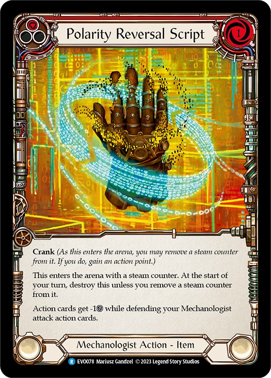 Polarity Reversal Script [EVO078] (Bright Lights)  Rainbow Foil | Shuffle n Cut Hobbies & Games