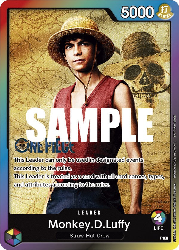 Monkey.D.Luffy (Leader Pack - Live Action) (Sealed Battle 2023 Vol. 1) [One Piece Promotion Cards] | Shuffle n Cut Hobbies & Games