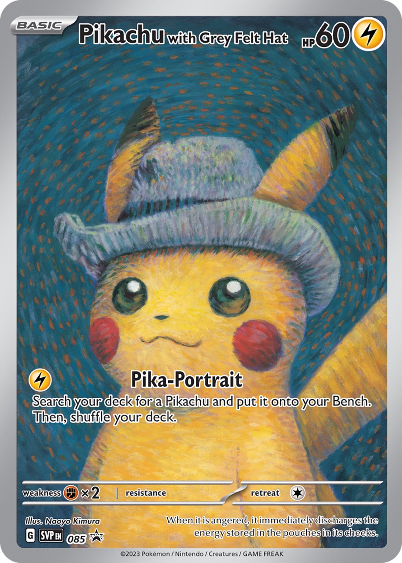 Pikachu with Grey Felt Hat (085) [Scarlet & Violet: Black Star Promos] | Shuffle n Cut Hobbies & Games