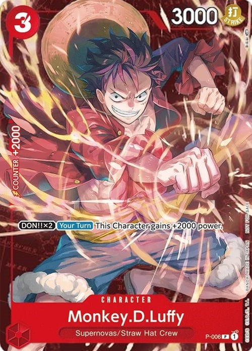 Monkey.D.Luffy (P-006) (Retail Promo) [One Piece Promotion Cards] | Shuffle n Cut Hobbies & Games