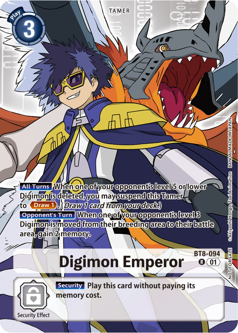 Digimon Emperor [BT8-094] (Tamer Party Pack -The Beginning-) [New Awakening] | Shuffle n Cut Hobbies & Games