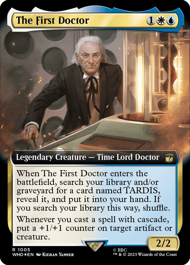 The First Doctor (Extended Art) (Surge Foil) [Doctor Who] | Shuffle n Cut Hobbies & Games