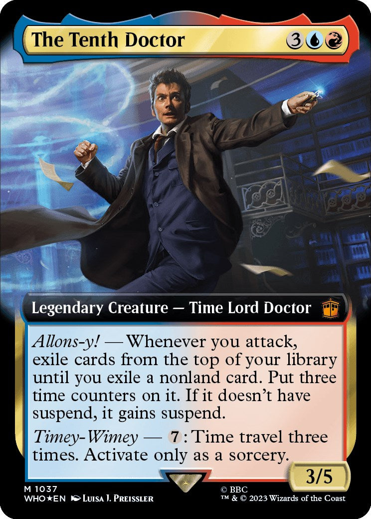 The Tenth Doctor (Extended Art) (Surge Foil) [Doctor Who] | Shuffle n Cut Hobbies & Games