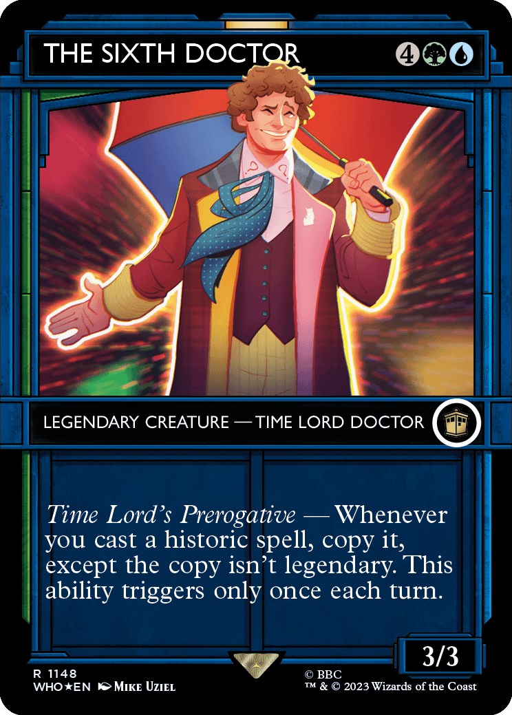 The Sixth Doctor (Showcase) (Surge Foil) [Doctor Who] | Shuffle n Cut Hobbies & Games